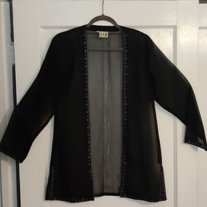 Sheer black cardigan